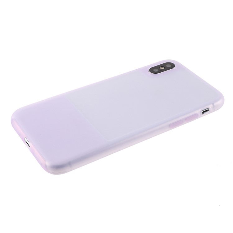 Translucent Silicone Phone Case for iPhone X/XS 5.8 inch - Rose-5