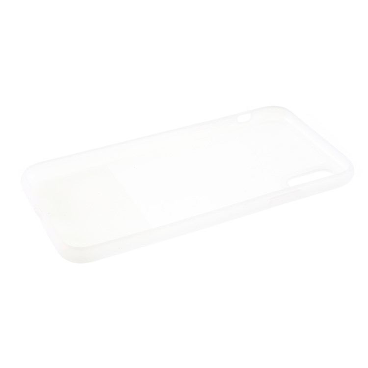 Translucent Silicone Phone Case for iPhone X/XS 5.8 inch - White-6