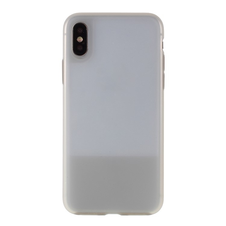 Translucent Silicone Phone Case for iPhone X/XS 5.8 inch - Grey-1