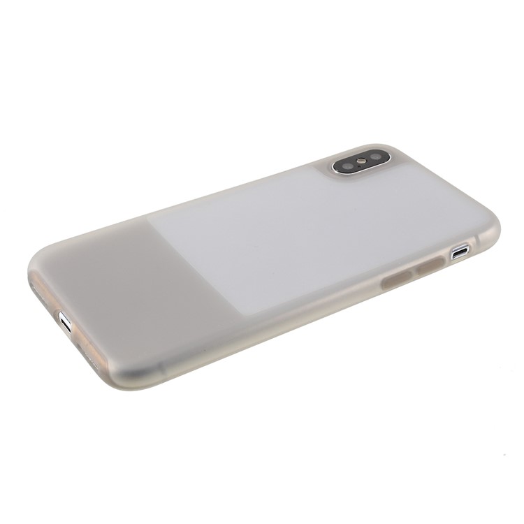 Translucent Silicone Phone Case for iPhone X/XS 5.8 inch - Grey-5