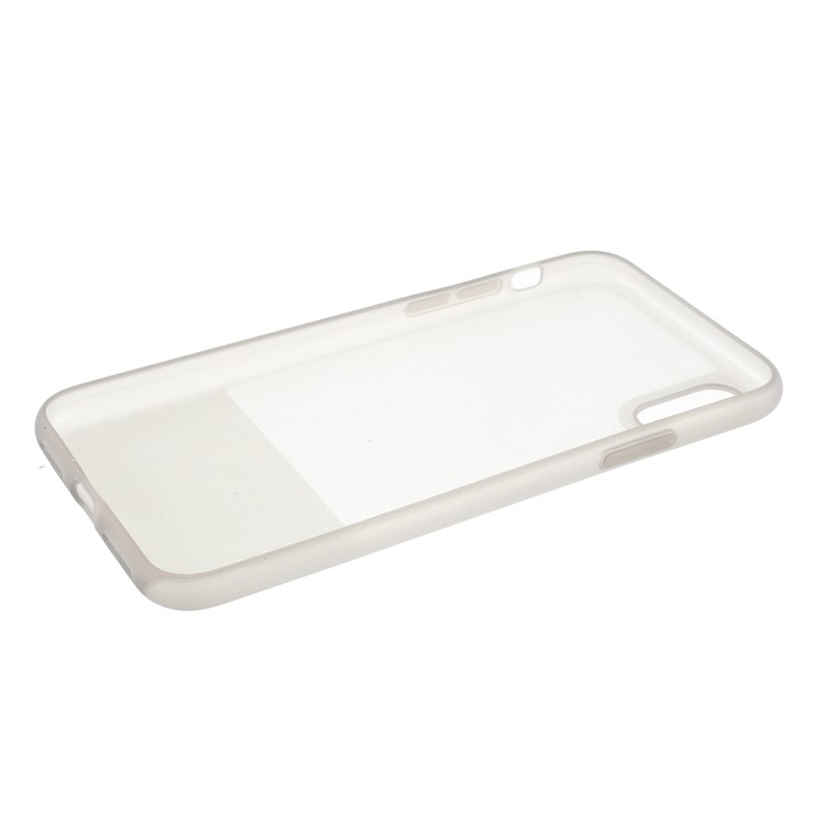 Translucent Silicone Phone Case for iPhone X/XS 5.8 inch - Grey-6