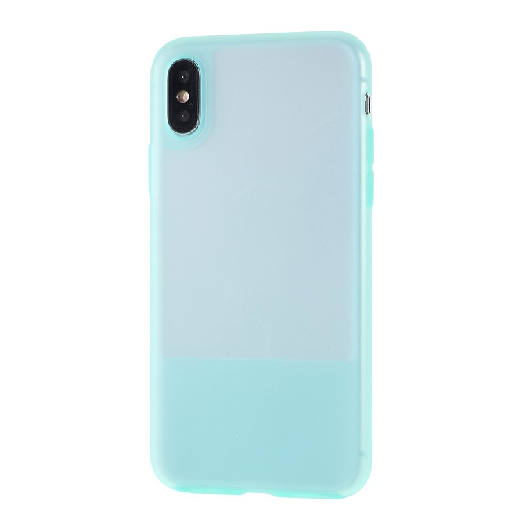 Translucent Silicone Phone Case for iPhone X/XS 5.8 inch - Baby Blue-2