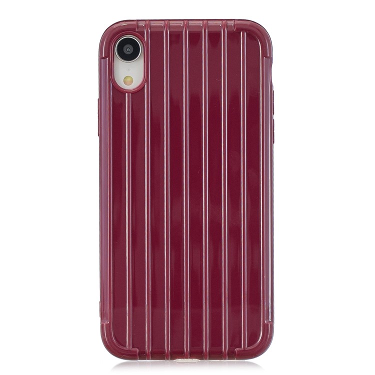 Stoßfestes, Glänzendes Gepäckförmiges, Weiches TPU-Handyetui Für Das IPhone XR 6,1 Zoll - Rot-2