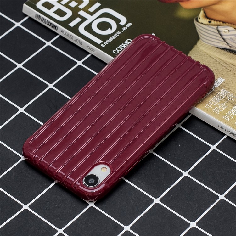 Stoßfestes, Glänzendes Gepäckförmiges, Weiches TPU-Handyetui Für Das IPhone XR 6,1 Zoll - Rot-6
