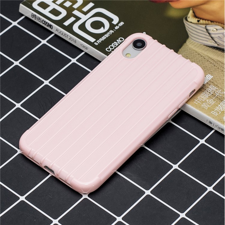 Stoßfestes, Glänzendes Gepäckförmiges, Weiches TPU-Handyetui Für Das IPhone XR 6,1 Zoll - Rosa-5