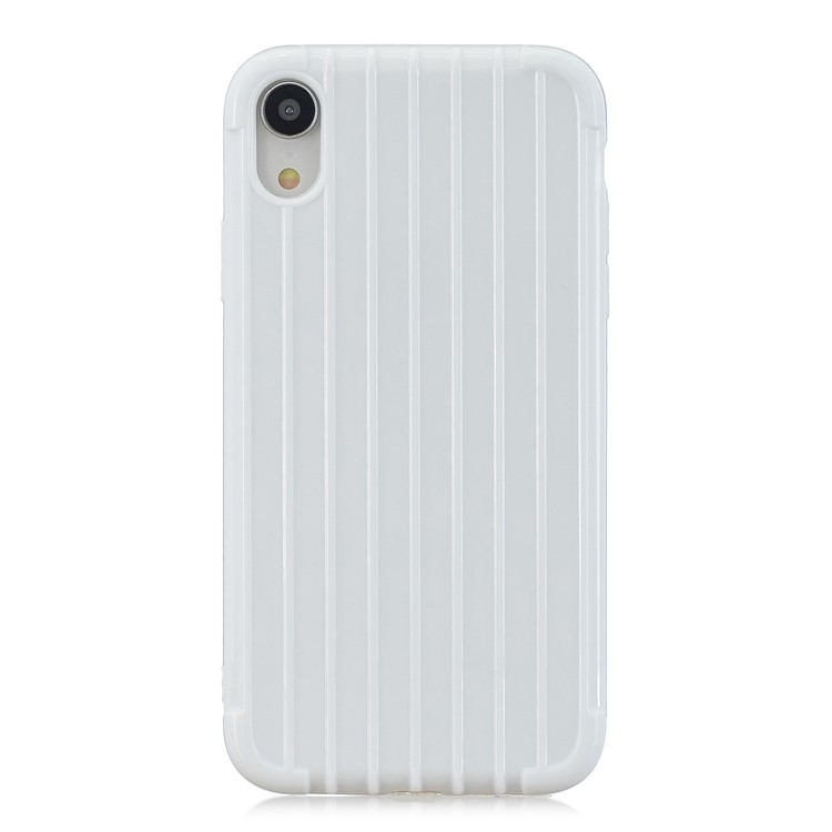 Shockproof Glossy Luggage-shaped Soft TPU Mobile Phone Case for iPhone XR 6.1 inch - White-2