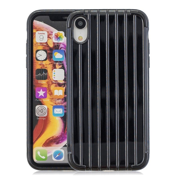 Custodia Morbida In TPU Antiurto Lucida Per IPhone XR Da 6,1 Pollici - Nero-1