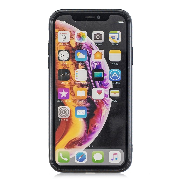 Custodia Morbida In TPU Antiurto Lucida Per IPhone XR Da 6,1 Pollici - Nero-3