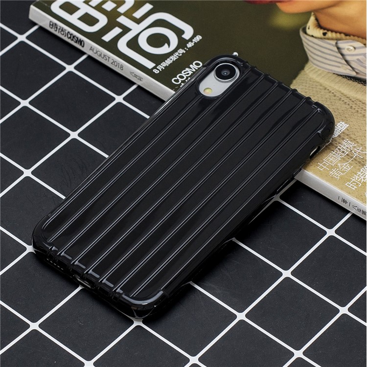 Custodia Morbida In TPU Antiurto Lucida Per IPhone XR Da 6,1 Pollici - Nero-5