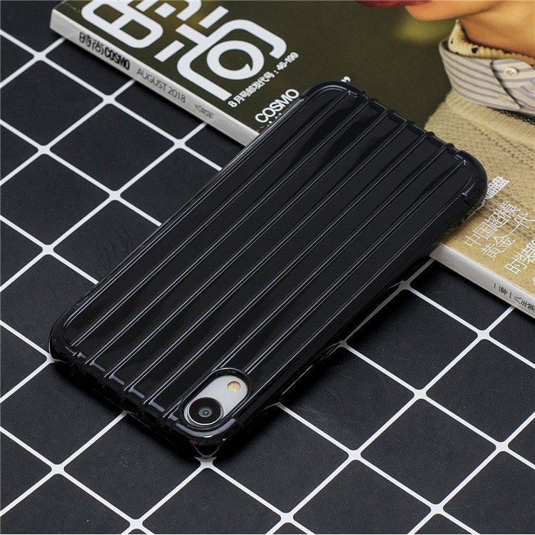 Custodia Morbida In TPU Antiurto Lucida Per IPhone XR Da 6,1 Pollici - Nero-6