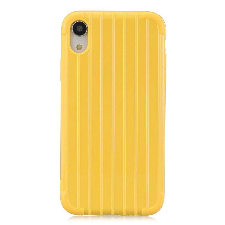 Shockproof Glossy Luggage-shaped Soft TPU Mobile Phone Case for iPhone XR 6.1 inch - Yellow-2
