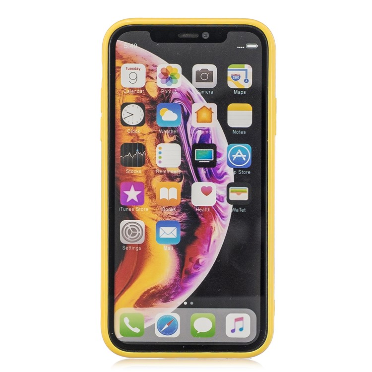 Shockproof Glossy Luggage-shaped Soft TPU Mobile Phone Case for iPhone XR 6.1 inch - Yellow-3