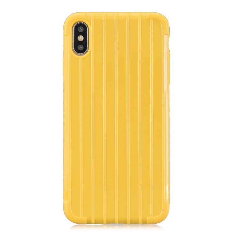 Pure Anti-fall TPU Trunk Style Shell for iPhone X / XS 5.8 inch - Yellow-2