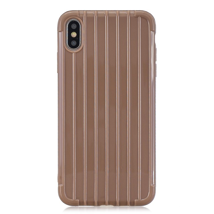 Pure Anti-fall TPU Trunk Style Shell for iPhone X / XS 5.8 inch - Brown-2