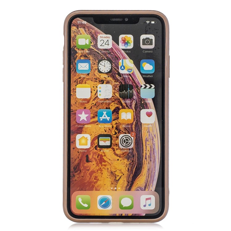 Pure Anti-fall TPU Trunk Style Shell for iPhone X / XS 5.8 inch - Brown-3