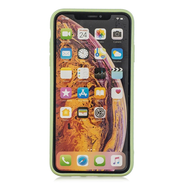 Pure Anti-fall TPU Trunk Style Shell for iPhone X / XS 5.8 inch - Green-3