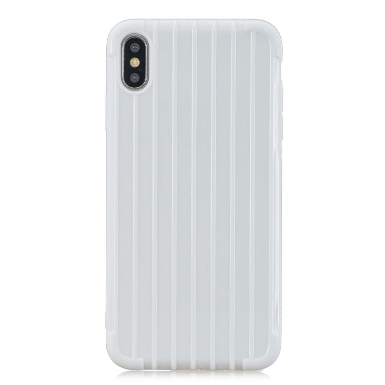 Pure Anti-fall TPU Trunk Style Shell for iPhone X / XS 5.8 inch - White-2