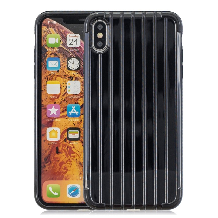 Pure Anti-fall TPU Trunk Style Shell for iPhone X / XS 5.8 inch - Black-1