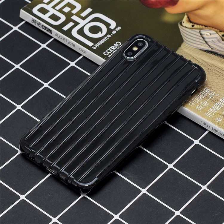 Pure Anti-fall TPU Trunk Style Shell for iPhone X / XS 5.8 inch - Black-5