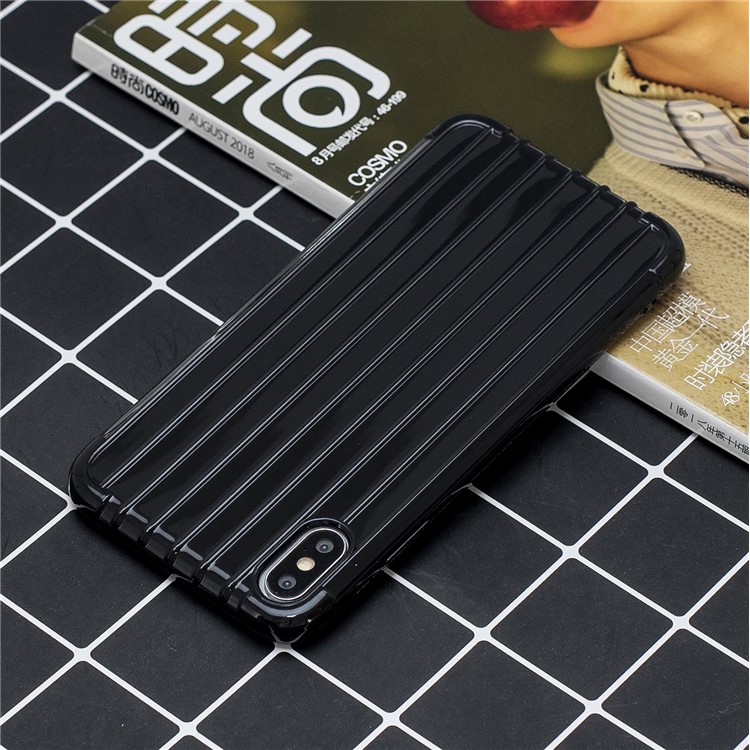 Pure Anti-fall TPU Trunk Style Shell for iPhone X / XS 5.8 inch - Black-6