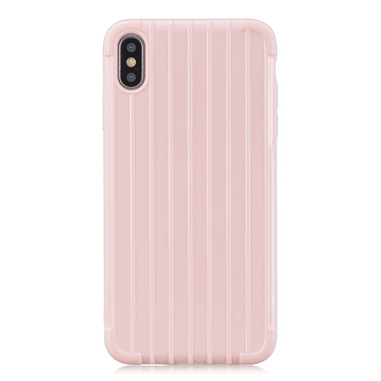 Pure Anti-fall TPU Trunk Style Shell for iPhone X / XS 5.8 inch - Pink-2