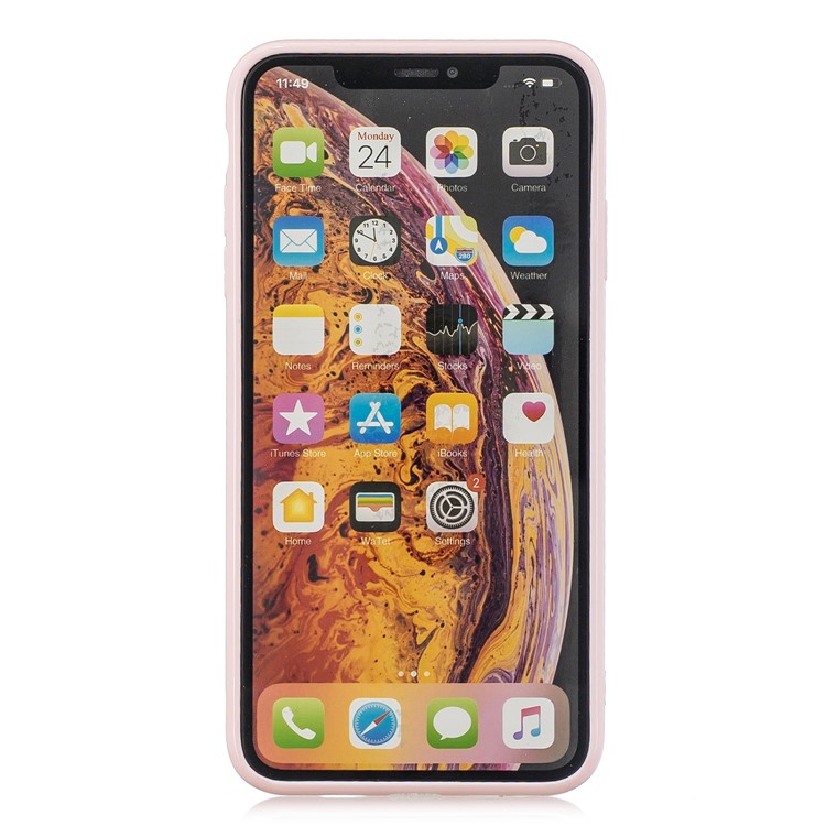 Pure Anti-fall TPU Trunk Style Shell for iPhone X / XS 5.8 inch - Pink-3