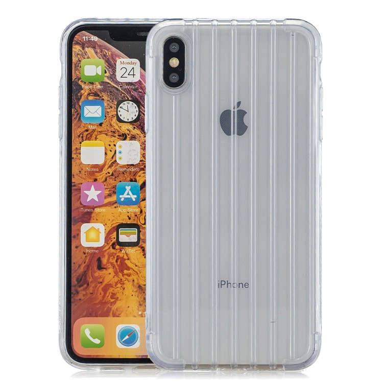 Pure Anti-fall TPU Trunk Style Shell for iPhone X / XS 5.8 inch - Transparent-1