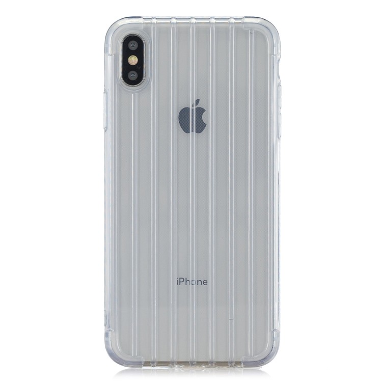 Pure Anti-fall TPU Trunk Style Shell for iPhone X / XS 5.8 inch - Transparent-2