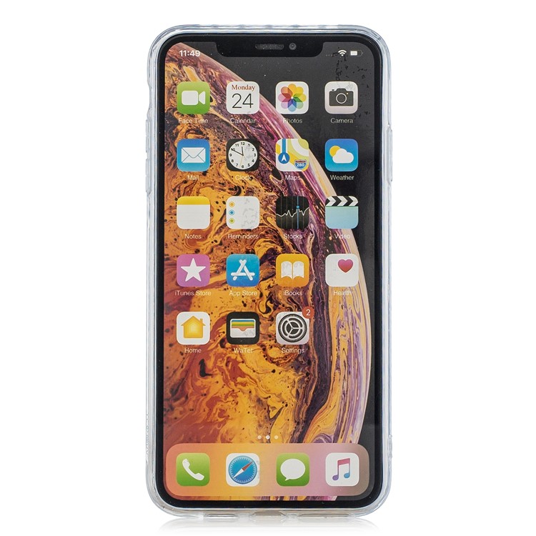 Pure Anti-fall TPU Trunk Style Shell for iPhone X / XS 5.8 inch - Transparent-3