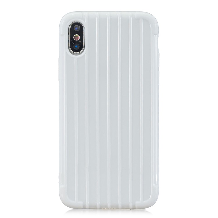 Pure Color Anti-fall TPU Trunk Style Shell for iPhone XS Max 6.5 inch - White-2