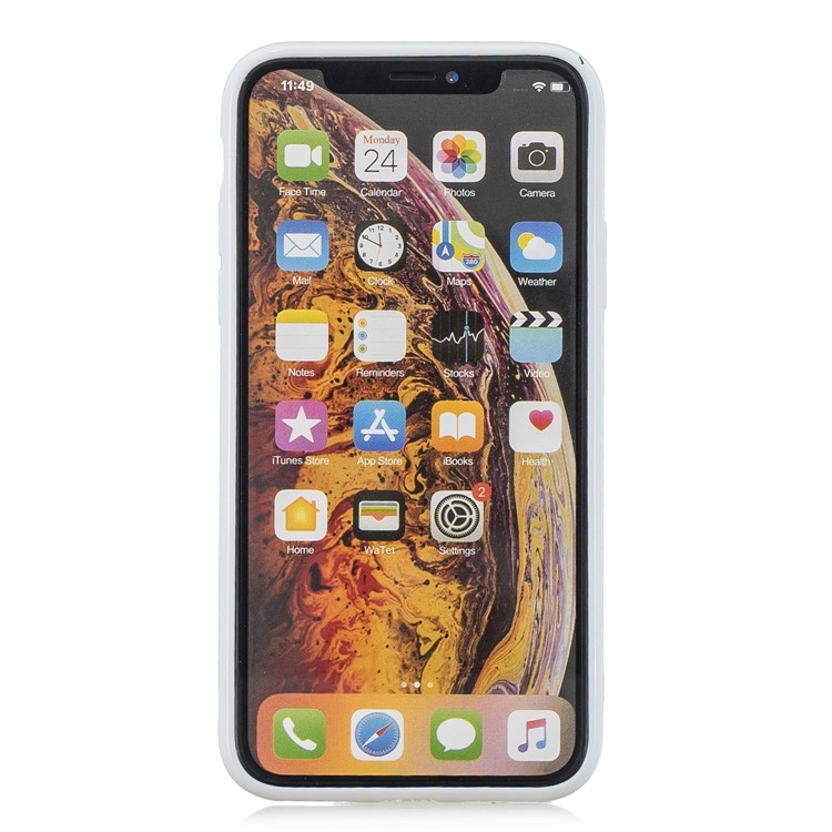 Pure Color Anti-fall TPU Trunk Style Shell for iPhone XS Max 6.5 inch - White-3