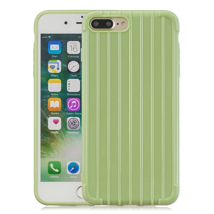 Pure Anti-drop TPU Trunk Style Shell for iPhone 8 Plus / 7 Plus 5.5 inch - Green-1