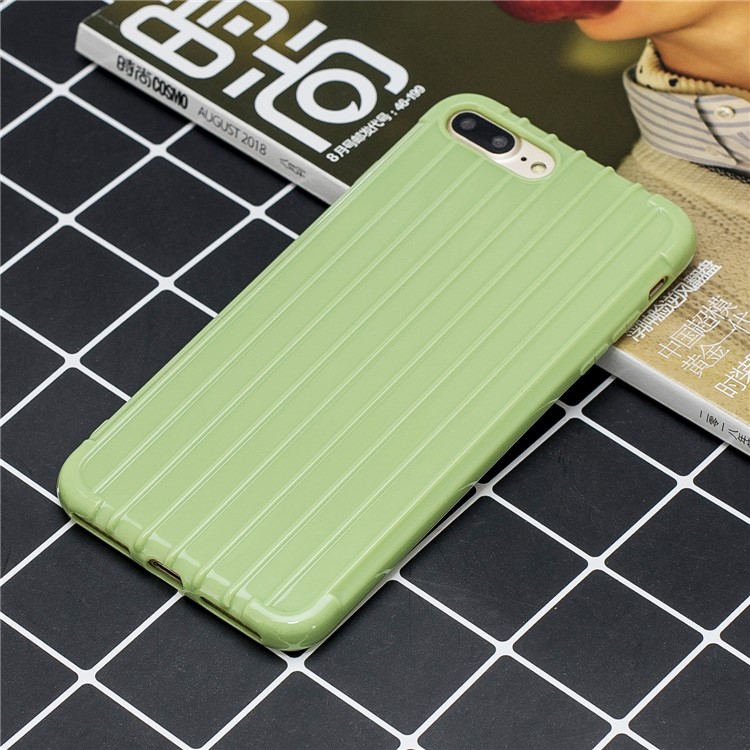 Pure Anti-drop TPU Trunk Style Shell for iPhone 8 Plus / 7 Plus 5.5 inch - Green-5