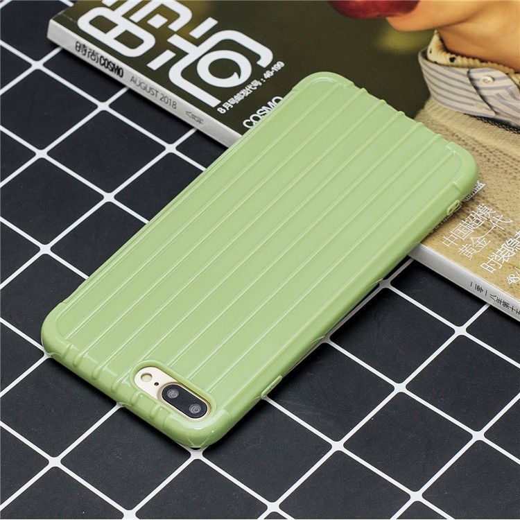 Pure Anti-drop TPU Trunk Style Shell for iPhone 8 Plus / 7 Plus 5.5 inch - Green-6