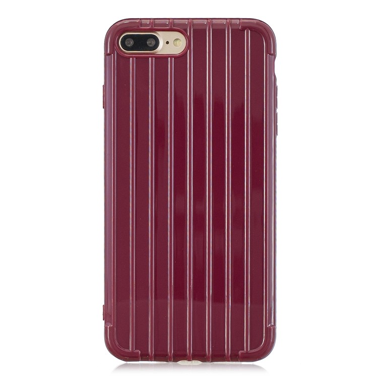 Guscio In Puro Stile TPU Antigoccia Per IPhone 8 Plus / 7 Più 5,5 Pollici - Vino Rosso-2