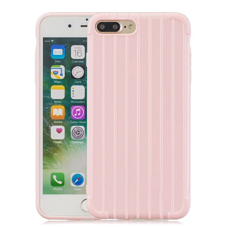 Pure Anti-drop TPU Trunk Style Shell for iPhone 8 Plus / 7 Plus 5.5 inch - Pink-1