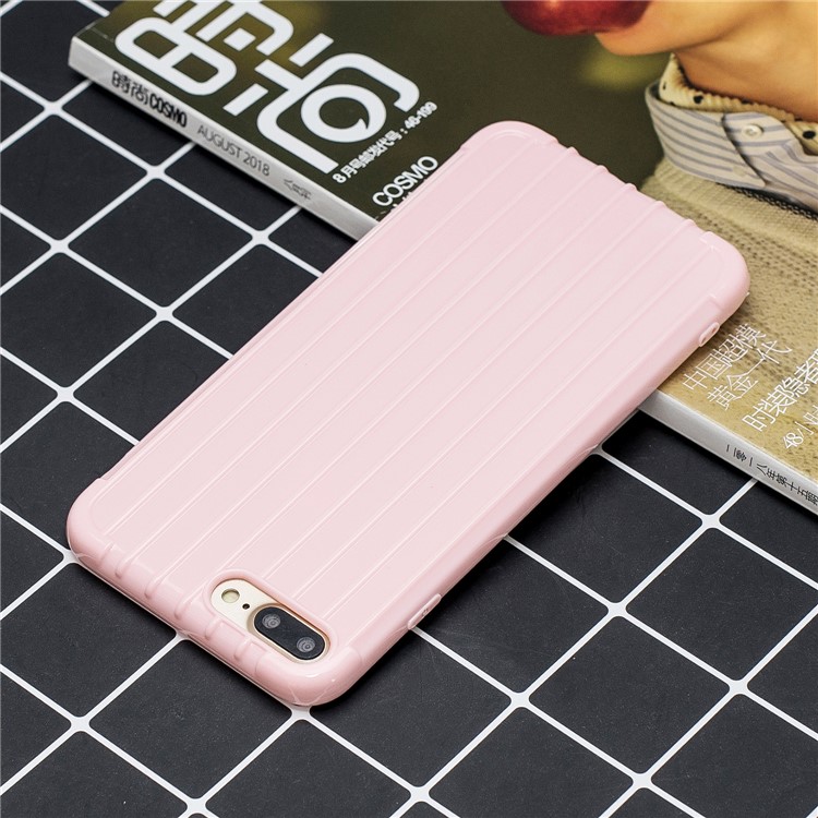 Pure Anti-drop TPU Trunk Style Shell for iPhone 8 Plus / 7 Plus 5.5 inch - Pink-6