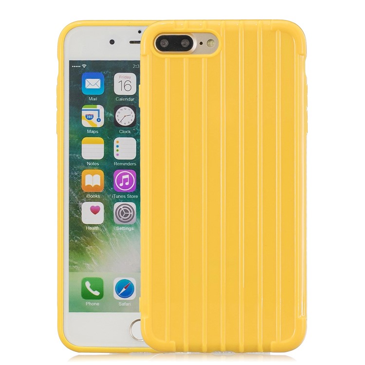 Pure Anti-drop TPU Trunk Style Shell for iPhone 8 Plus / 7 Plus 5.5 inch - Yellow-1
