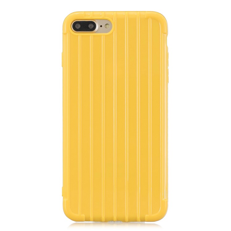 Pure Anti-drop TPU Trunk Style Shell for iPhone 8 Plus / 7 Plus 5.5 inch - Yellow-2