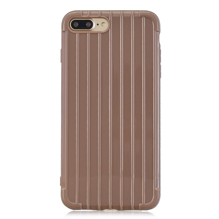 Pure Anti-drop TPU Trunk Style Shell for iPhone 8 Plus / 7 Plus 5.5 inch - Brown-2