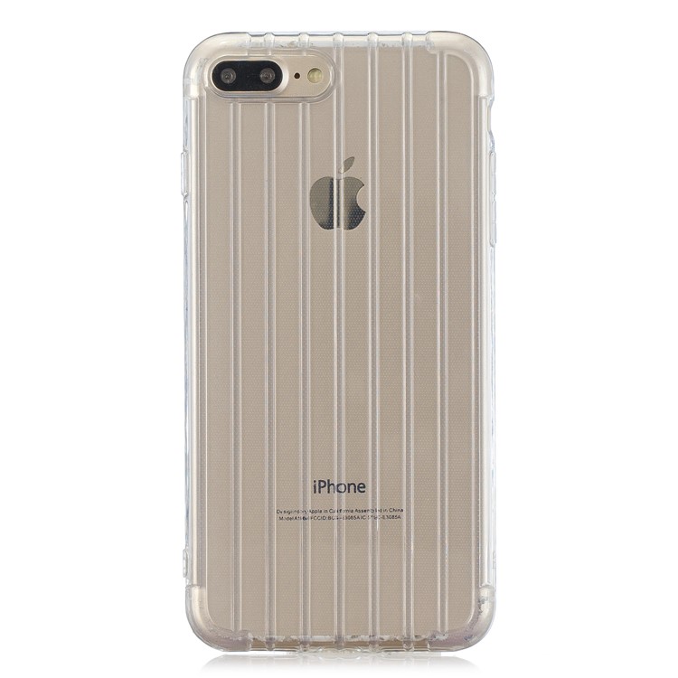 Pure Anti-drop TPU Trunk Style Shell for iPhone 8 Plus / 7 Plus 5.5 inch - Transparent-2