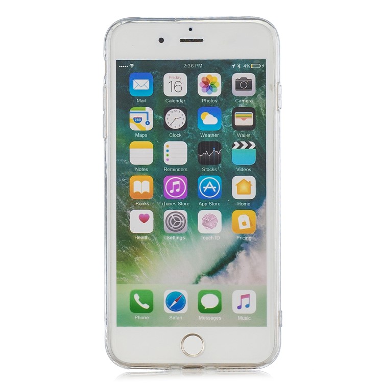 Pure Anti-drop TPU Trunk Style Shell for iPhone 8 Plus / 7 Plus 5.5 inch - Transparent-3