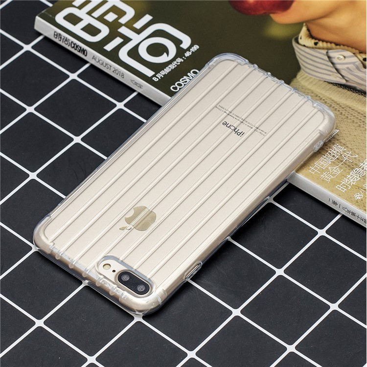 Pure Anti-drop TPU Trunk Style Shell for iPhone 8 Plus / 7 Plus 5.5 inch - Transparent-6