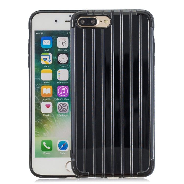 Pure Anti-drop TPU Trunk Style Shell for iPhone 8 Plus / 7 Plus 5.5 inch - Black-1