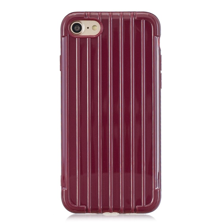 Pure Color Anti-fall TPU Trunk Style Case Shell for iPhone 8 / iPhone 7 4.7 inch - Wine Red-2