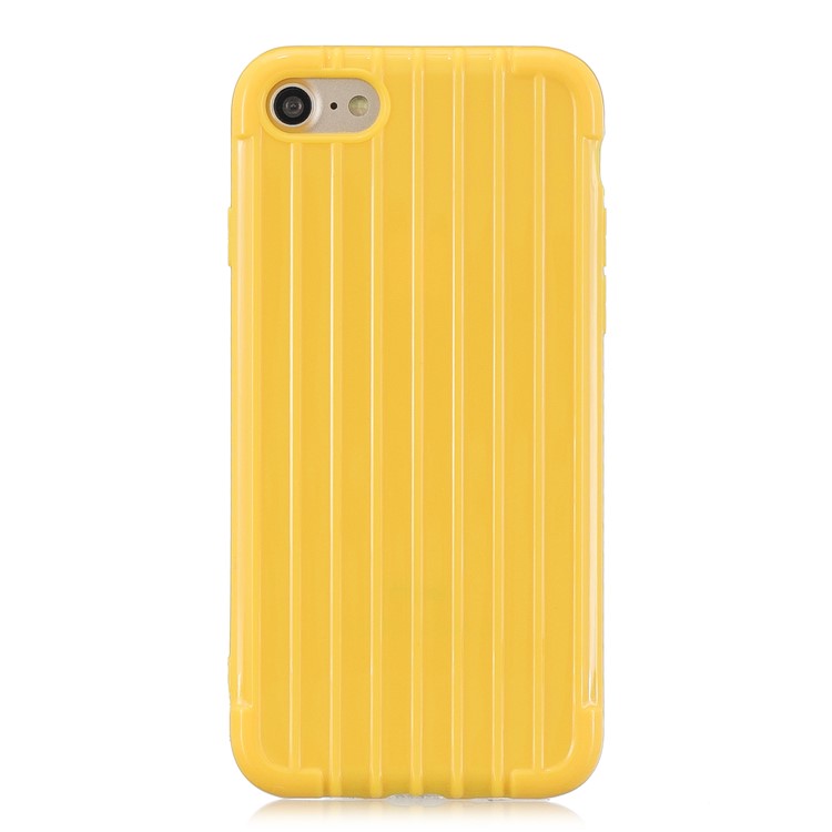 Pure Color Anti-fall TPU Trunk Style Case Shell for iPhone 8 / iPhone 7 4.7 inch - Yellow-2