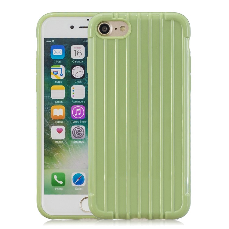 Pure Color Anti-fall TPU Trunk Style Case Shell for iPhone 8 / iPhone 7 4.7 inch - Green-1