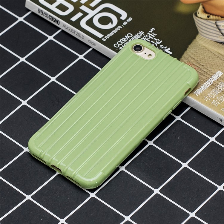Pure Color Anti-fall TPU Trunk Style Case Shell for iPhone 8 / iPhone 7 4.7 inch - Green-5