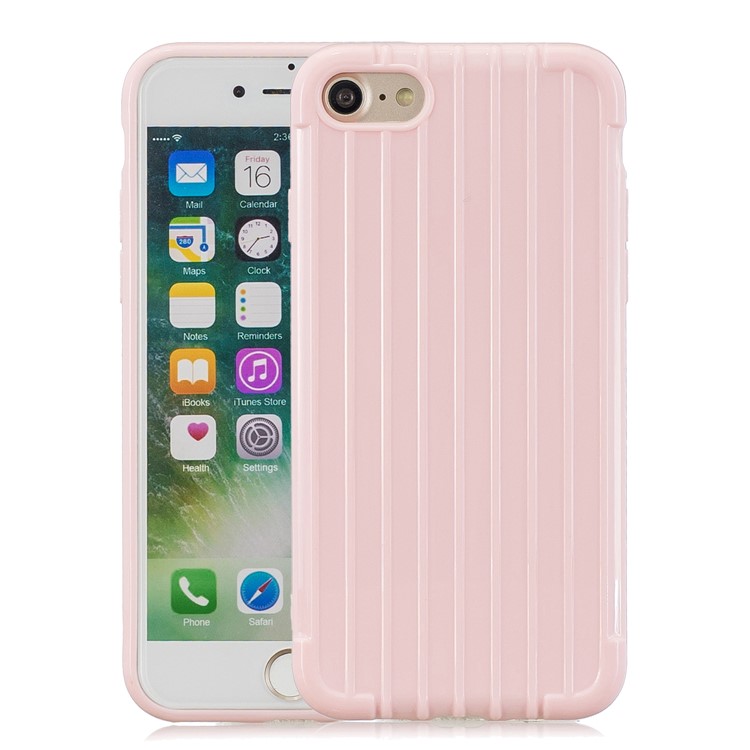 Pure Color Anti-fall TPU Trunk Style Case Shell for iPhone 8 / iPhone 7 4.7 inch - Pink-1