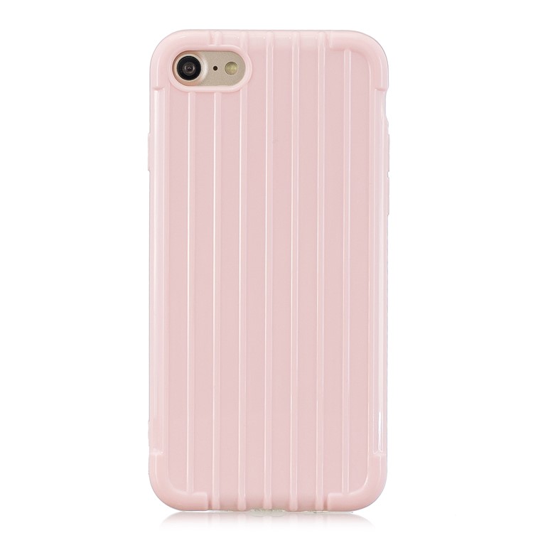 Pure Color Anti-fall TPU Trunk Style Case Shell for iPhone 8 / iPhone 7 4.7 inch - Pink-2